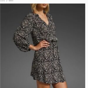 Joie silk paisley print mini dress